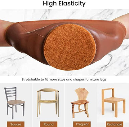 Chair Leg Caps for Furniture - Easy Movement & No More Floor Scratches.