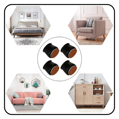 Chair Leg Caps for Furniture - Easy Movement & No More Floor Scratches.